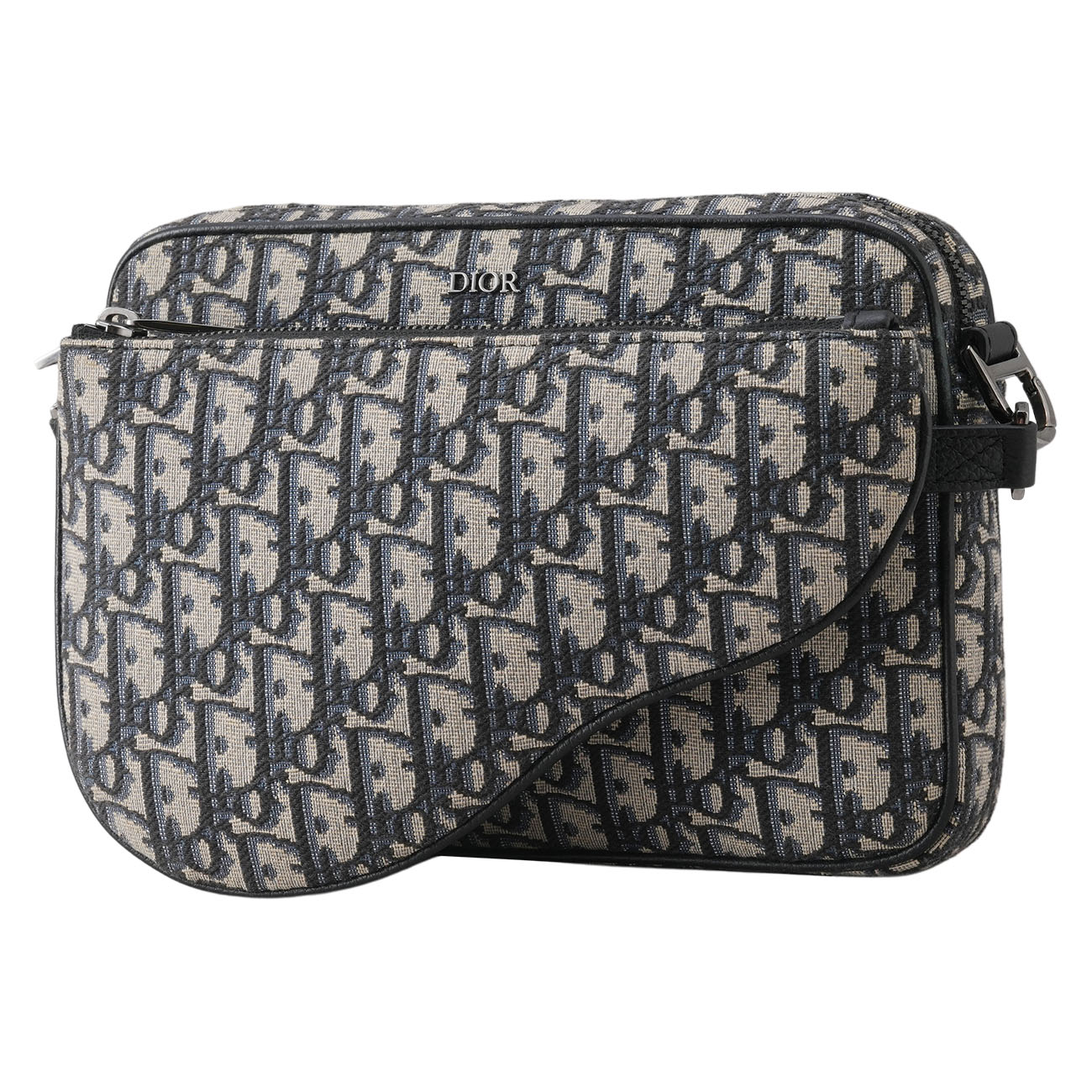 CHRISTIAN DIOR(USED)디올 오블리크 새들 트리플 파우치